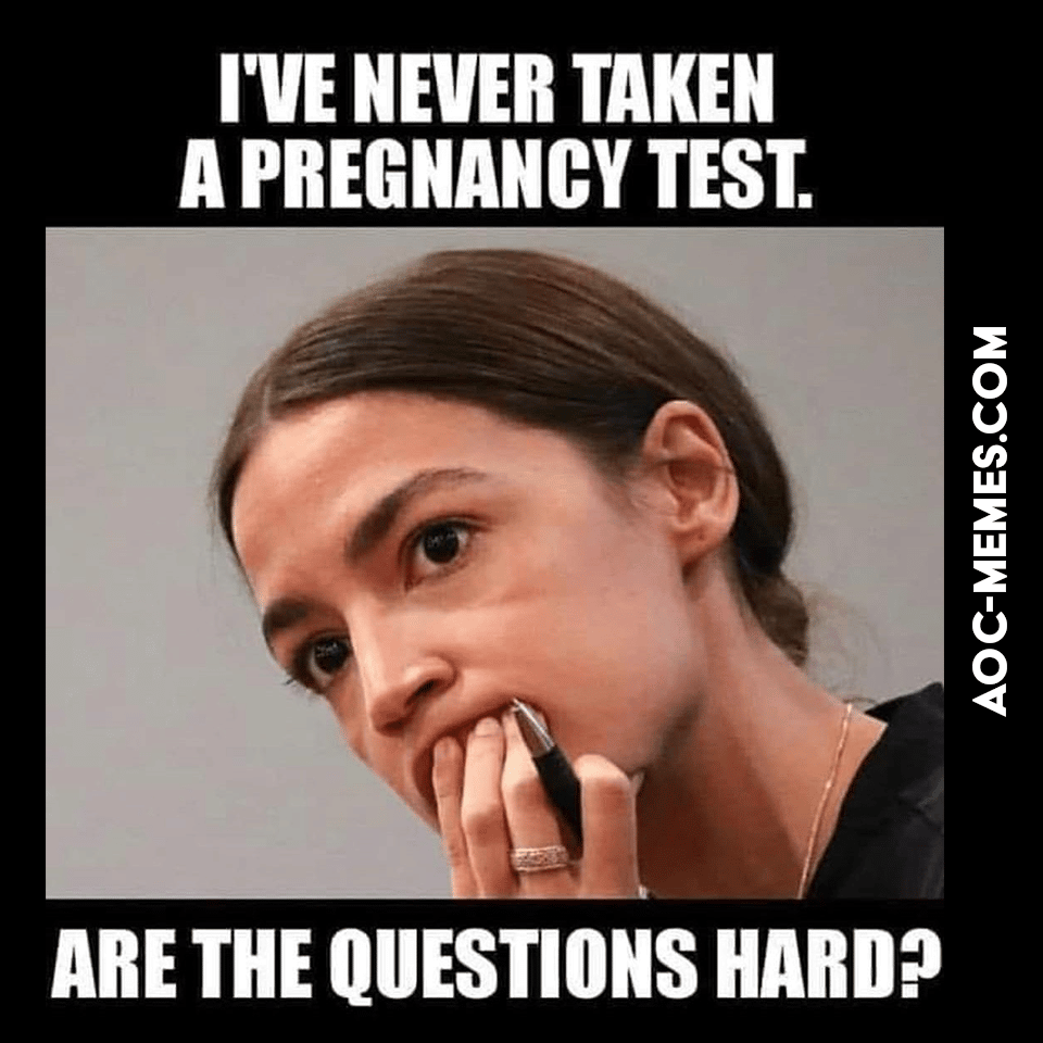 AOC fail a pregnancy test