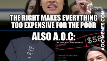 aoc tax the rich sweatshirt