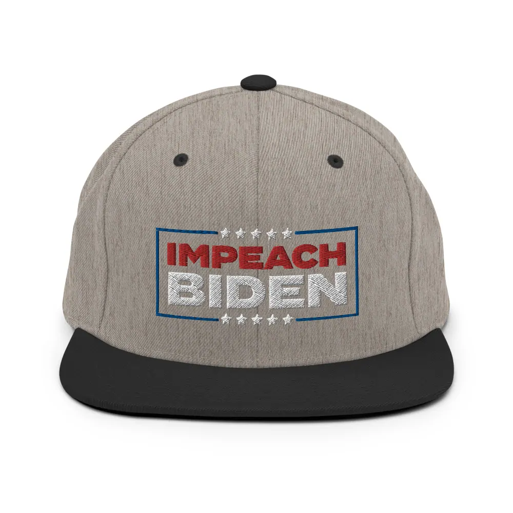embroidered Impeach Biden dad hat