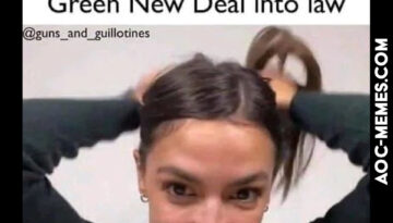 AOC blowjob meme