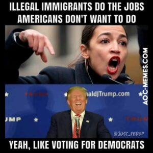 AOC - Illegals do jobs